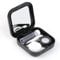 Adecco LLC Portable Contact Lens Case Travel Kit Mirror +bottle + tweezers Container Holder (black)