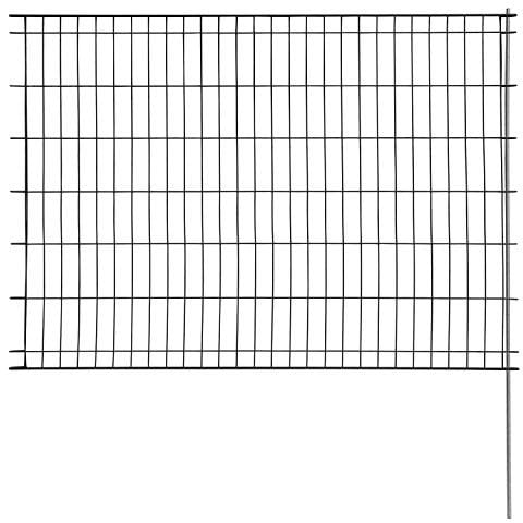 bellissa Teichschutzzaun - 92853 - Dekorativer Zierzaun für Abgrenzungen im Garten - 116 x 80 cm, grün