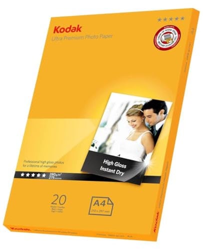 Kodak Ultra Premium Inkjet Fotopapier (20 Blatt, A4, 280g)