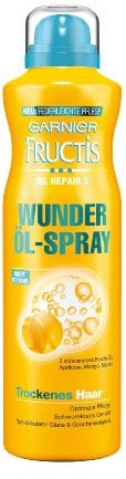 Fructis Oil Repair 3 Wunder Öl-Spray/Tiefenwirksame Haarkur mit 3 schwerelosen Frucht-Ölen (für trockenes Haar - ohne zu fetten) 1er Pack - 150 ml