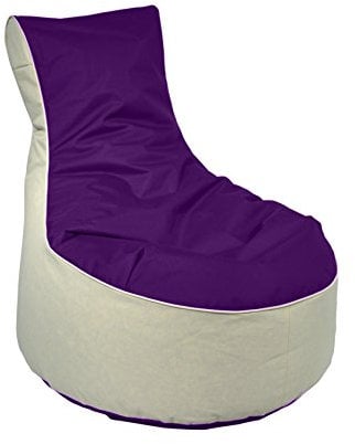 Kinzler S-10121/50 outdoorfähiger Sitzsack /Sessel, ca. 80x80x90 cm, 2-farbig, brombeer