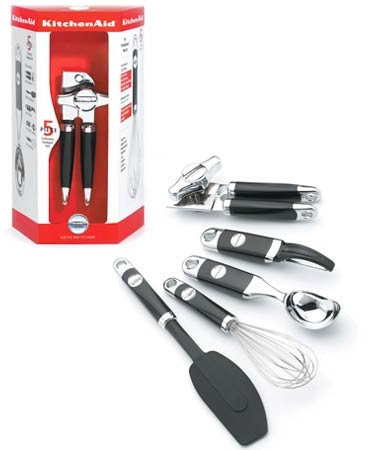 KitchenAid 5 Piece Gadget Set Black