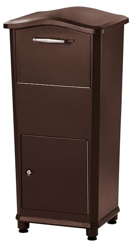Architectural Mailboxes Elephantrunk Aluminum, Locking, Parcel Drop, 6900RZ, Rubbed Bronze, Extra Large Capacity