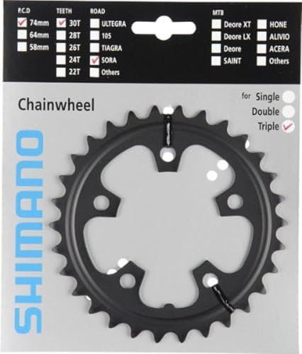 Shimano 30D-D Sora Platos para Bicicletas, Adultos Unisex, Multicolor, Talla única