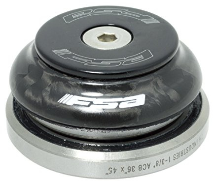 FSA Orbit IS 138 Carbon Top Cap Integrated Headset - Black, 1.1/8-1.3/8-Inch