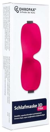 Ohropax Schlafmaske 3D pink, 1er Pack (1 x 1 Stück)