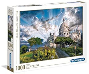 Clementoni 39383 Montmartre – Puzzle 1000 Teile, Geschicklichkeitsspiel für die ganze Familie, buntes Legespiel, Erwachsenenpuzzle ab 14 Jahren