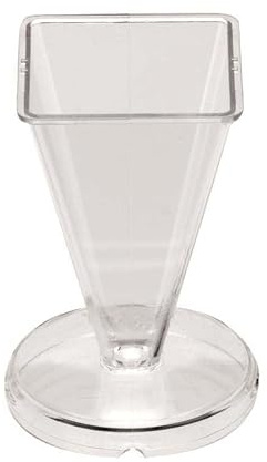 GLOREX 6 9736 3 - Kerzengießform aus Polycarbonat, 5 x 8 cm, hitzebeständige Gießform, wiederverwendbare Kerzenform, inkl. Docht und Nadel