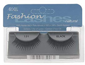 Ardell Pestañas postizas Naturales 131 Black | Color Negro | Incluye pegamento | 1 par de pestañas | Volumen a tu mirada | Fácil de usar | Volumen medio, longitud corta.