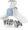 12 Holz Kinderkleiderbügel mit Klammergestell - 30 cm - Hangerworld