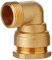 SOMATHERM FOR YOU, Raccord coudé en laiton pour tube PE Ø25 mm - Mâle 3/4 - Sens unique de montage - Résistant jusqu'à 20 bars - Température de -10°C à +80°C - Garantie 5 ans
