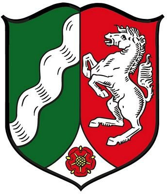 Autoaufkleber Sticker Nordrhein Westfalen Schild Kontur Fahne Aufkleber