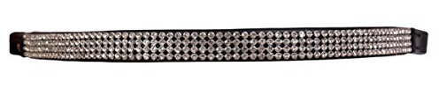 Karlslund Stirnband Browband 4 Rows Crystals, White, k3221-7-whi