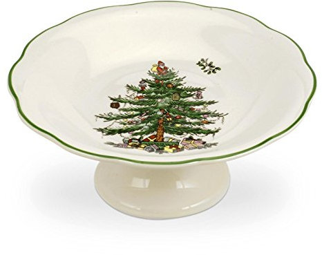 Portmeirion Home & Gifts Sculpted Footed Candy Dish Single, Ceramic, Multi-Colour, 18 x 18 x 7 cm