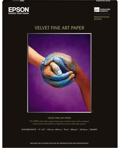 The Excellent Quality Paper, 17 X 22 Velvet FINE Art
