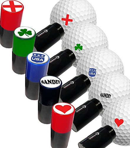 Asbri Golf Bat Fledermausball-Stempel, Schwarz