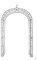 CLP Arco da Giardino Lenz in Ferro - Supporto Piante Rampicanti Rustico Nostalgico - Sostegno per Fiori Largh Passaggio 128 cm I Pergolato da Gi, Colore:Bronzo