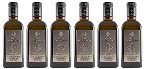 6 botellas x 500 ml - Oro del Desierto Coupage- Aceite de oliva virgen extra ecologico por Oliva Oliva Internet SL