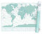 Luckies of London Weltkarte zum Rubbeln - Das Original Scratch Map, Hello Edition, Groß, 82,5 x 59,4cm