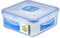 LocknLock CLASSIC Frischhaltedose | 870 ml | 15,5 x 15,5 x 6 cm | 100 % luft- und wasserdichte Vorratsdose | Spülmaschinen-, und Mikrowellengeeignet | BPA-Frei | 4-fach Sicherheits-Verschluss