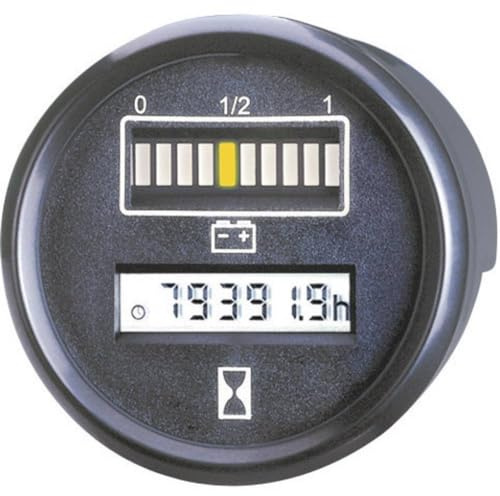 Bauser Controller von Zeit und Batterie 830 1 24 V 0 – 99999.9 H Abm. Bauform Ø 52 mm