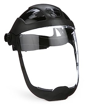Sellstrom 32210 klar Anti-Fog Polycarbonat Faceshield mit verlängerter Kinn und Seite Guard, Universal