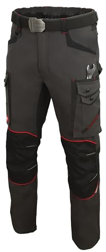 ART.MAS Professional 4Dynamic - Pantalones de trabajo (260 g/m²), color gris oscuro, 54