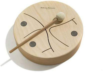ROHEMA Schlitztrommel Buche unlackiert, 3-tönig inkl. Schlägel