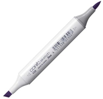 Copic Sketch Marker with Replaceable Nib, V28, Eggplant