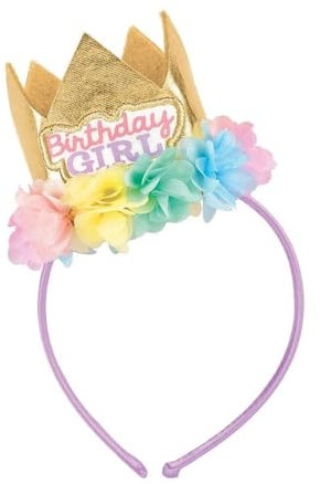 Amscan - Coroncina da Principessa per Primo Compleanno, Colore: Rosa
