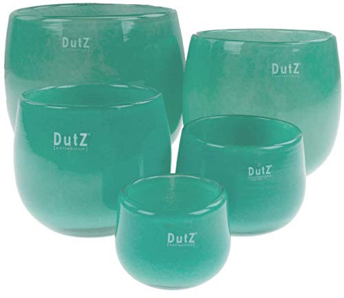 Dutz Glas Vase Collection - Pot - jade, H 11 / D 13 cm