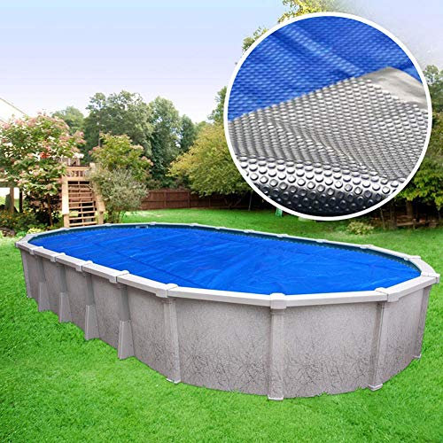 Robelle 1224S-8SBD BOX-K Space Age Swimming Pool Solar Heating Cover, 12 x 24 Oval