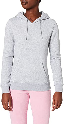 Build Your Brand Damen Ladies Heavy Hoody Jacke, per pack Grau (Heather Grey 00431), Large (Herstellergröße: L)