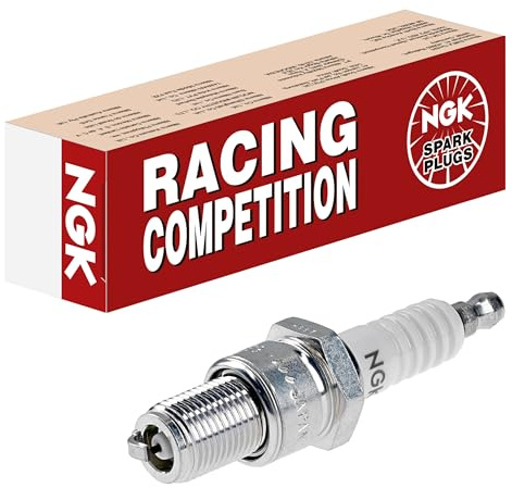 NGK Zündkerze B10EG, 3630 | Racing | 1 Stück | NGK 3630, Zündkerze Typ B10EG; kompatibel mit PIAGGIO Diesis 50 2T AC, APRILIA Area 51, PEUGEOT Buxy 50, BENELLI 491 RR 50