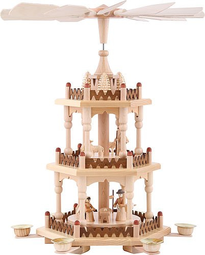3-stöckige Pyramide - Krippenszene - 41cm - Theo Lorenz