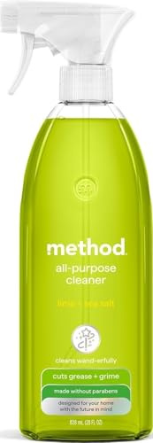 Method All-Purpose Cleaner Spray, Lime + Sea Salt, Perfect for Most Counters, Tiles, Stone, and More, 28 oz Spray Bottles, (Pack of 1)