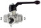 RIEGLER 103378-1081 D 3-Wege-Kugelhahn, Standard, L-Bohr., Messing vern., Rp 3/4, DN 20, 1Stk