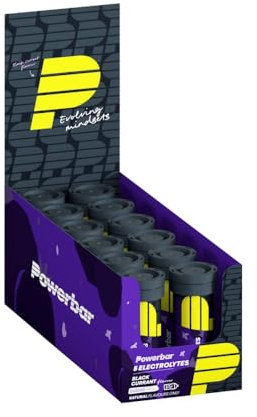 Powerbar 5 Electrolytes Black Currant 12x10Tabs - Tabs effervescenti che forniscono gli elettroliti
