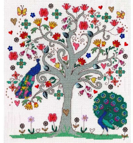 Bothy Threads Kreuzstich-Set Liebe Sommer, 23x26cm, XKA11, Zählmuster