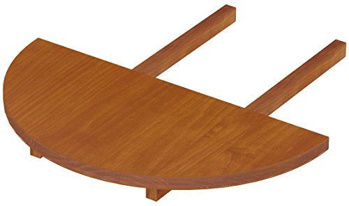 Ansteckplatten Set 36,5x73 Rund Kirschbaum Rio Classico oder Rio Kanto Pinie 2X Tischverlängerung Echtholz Größe & Farbe wählbar für Esszimmertisch Tisch ausziehbar Brasilmöbel