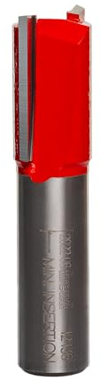 Freud 12-136: 5/8 (dia.) Double Flute Straight Bit with 1/2 shank, 1 carbide height | With Tico Hi-Density Carbide, For Grooving and Edge-Routing Applications, 12-136