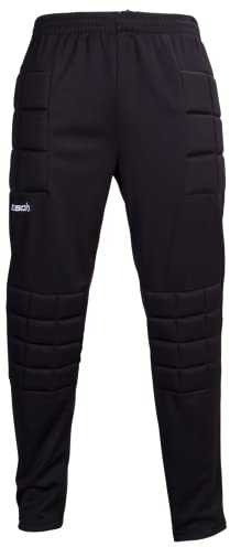 Reusch Alex Soccer Goalkeeper Pants with Protection Pads, Padded Goalie Pants for High Impact Sports, Mens, Black, Extra Large US