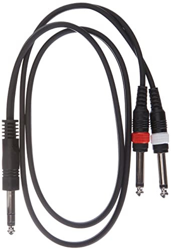 Adam Hall Cables 3 STAR YVPP 0100 - Cable de Audio de Jack 6,3 mm estéreo a 2 Jacks 6,3 mm mono 1 m