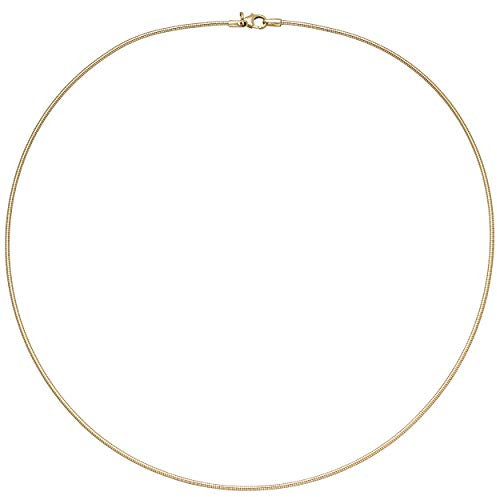 Jobo Damen-Halsreif aus 14 Karat 585 Gold 50 cm 1,1 mm