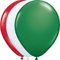 Folat 12 Luftballons * Rot Weiss Grün * für Italien/Mexiko/Ungarn/Bulgarien - Party // 94cm Umfang // Luftballon Ballons Deko Länderparty Italienische Nacht
