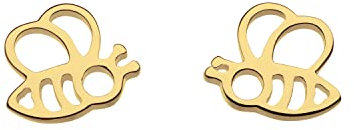 Dew Sterling Silver and Gold Plate Honey Bee Yourself Bee Stud Earrings