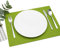 FILU Platzsets aus Filz 4er-Pack Grasgrün eckig (Farbe und Form wählbar) 30 x 41 cm – Tischset für drinnen und draußen Deko für Esstisch im Wohnzimmer, Gartentisch/Balkontisch