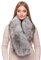 Futrzane Classic Schal - Pelz Schal Damen - Winter Fellkragen Lang Fellschal (One Size, Silber Classic)