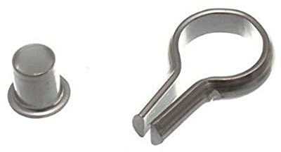 Merriway BH04391 (20 Pcs) Banjo Style Bookcase Socket and Stud, Nickel Plated Steel 6mm - Pack of 20 Pieces