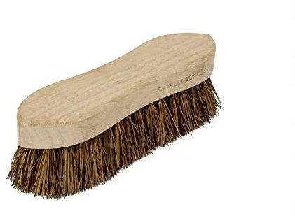 Charles Bentley Stiff Bassine Wooden Hand Scrub Brush, 8, Wood, Natural, One Size